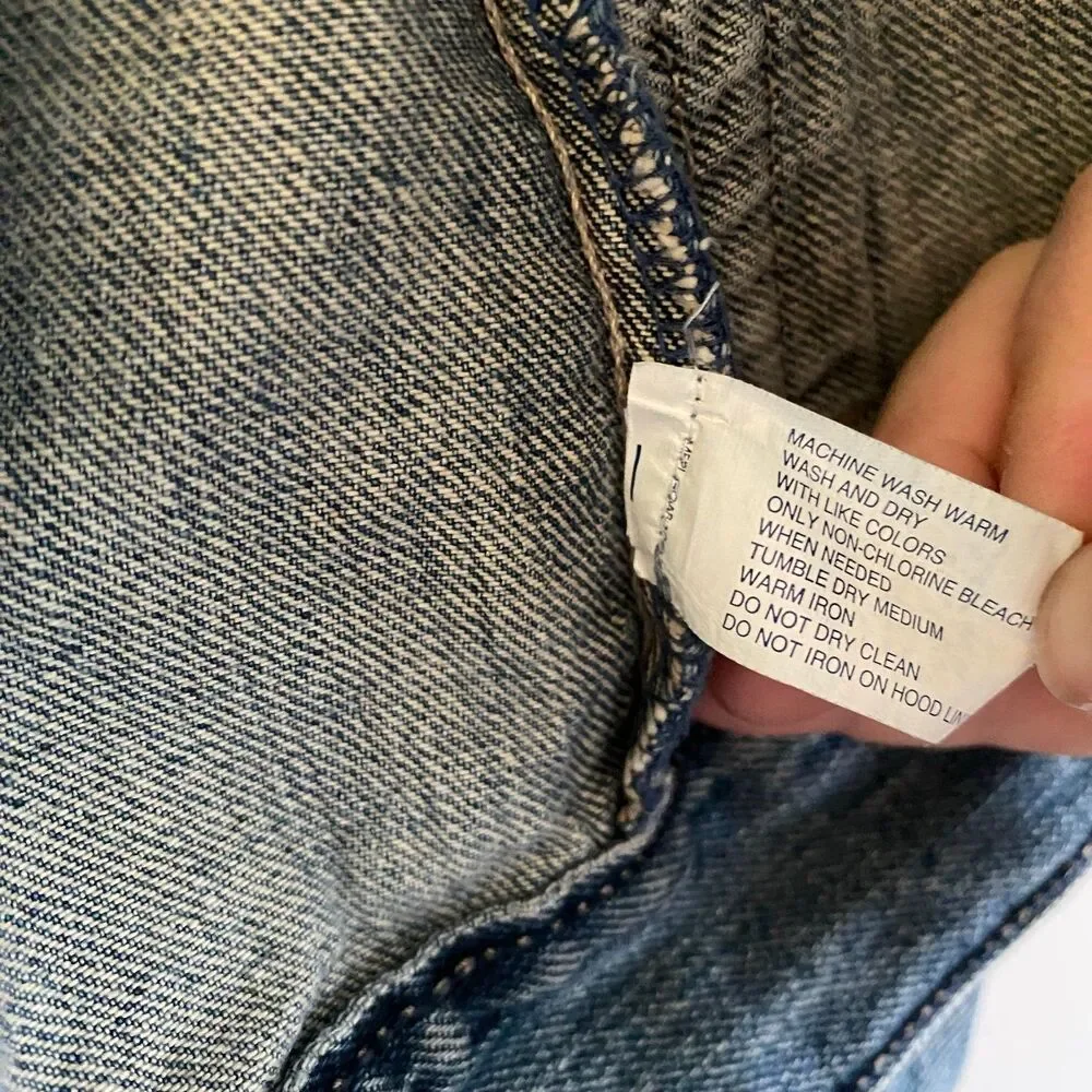 Gap Kids Denim Jean‎ Jacket with Hood Skulls XL 2010